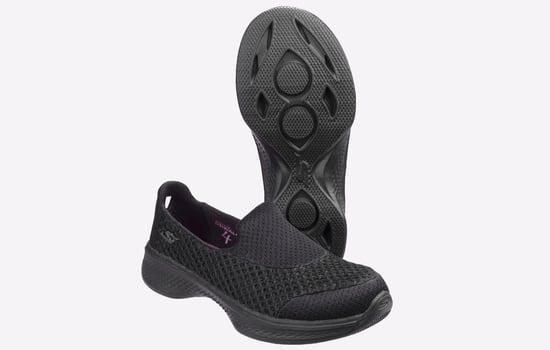 Skechers Go Walk 4 Kindle Junior Slip On Trainers - Image 4