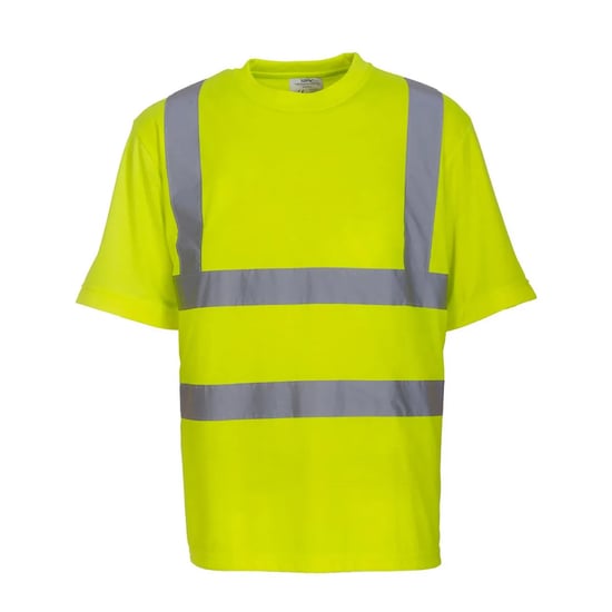 Yoko Heren Fluo Hi-Vis T-Shirt (Geel) - Image 2