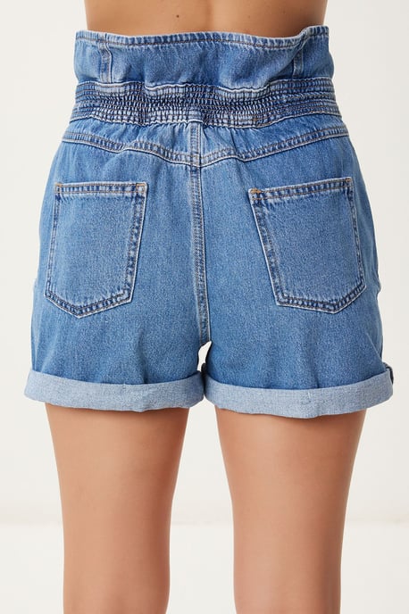 Hoge Taille Mom Denim Shorts - Image 5