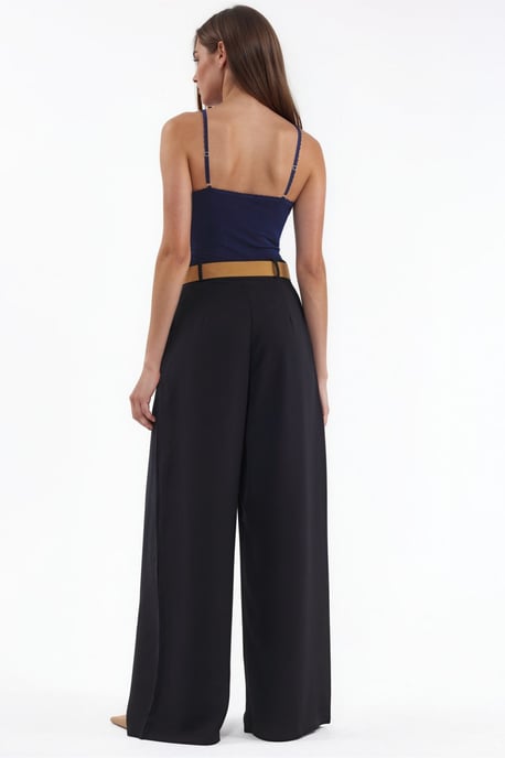 High Waist Palazzo Belted Pants - Image 3