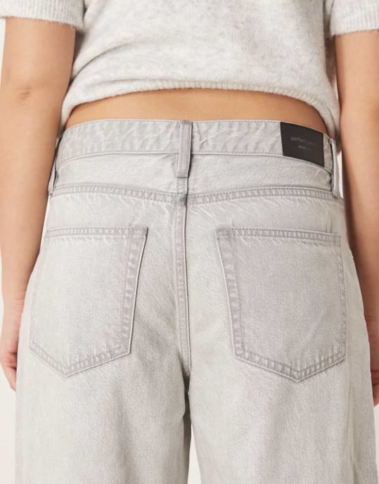Gina Tricot baggy fit jeans in lightwash grey - Image 4