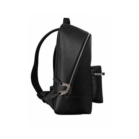 Burberry Jeff Mens Leather Backpack - Black Grain - Image 2