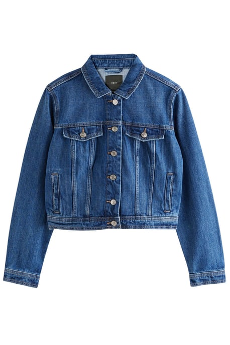 Cropped Denim Jacket - Image 1