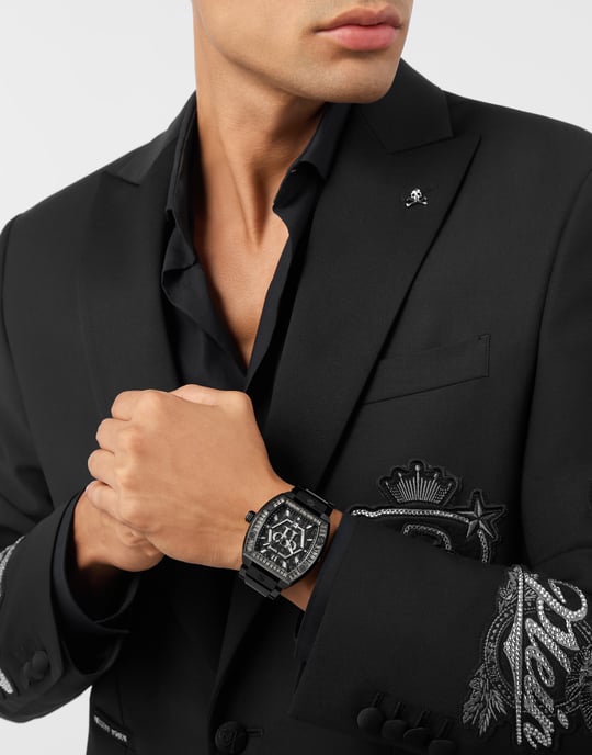 Philipp Plein Hexagon Phantom Heren Horloge Zwart PWPUA1125 - Image 3
