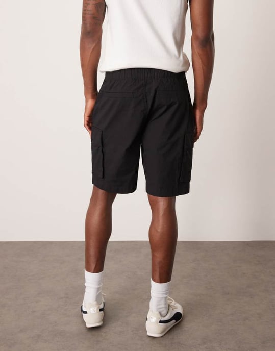 Calvin Klein Jeans cargo shorts in black - Image 3