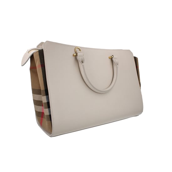 Burberry Banwell Medium Leather Handbag - Limestone - Image 4