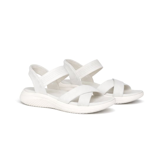 Skechers Ultra Flex 3.0 Sandal - Never Womens Ankle Strap Sandals Off White - Image 3