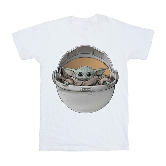 Star Wars Girls The Mandalorian The Child Basket Cotton T-Shirt (White) - Image 2