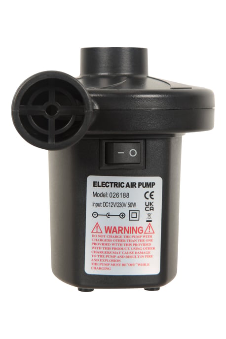 Air Bed Electric Pump Holiday Travel Camping Accessory Black - Image 6