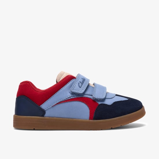 Disco Vibe K Blue Combi Trainers - Image 1