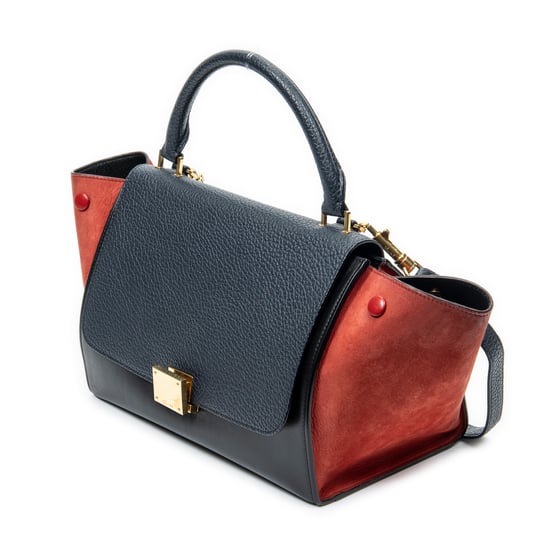 Small Tricolor Trapeze Shoulder Bag - Image 2