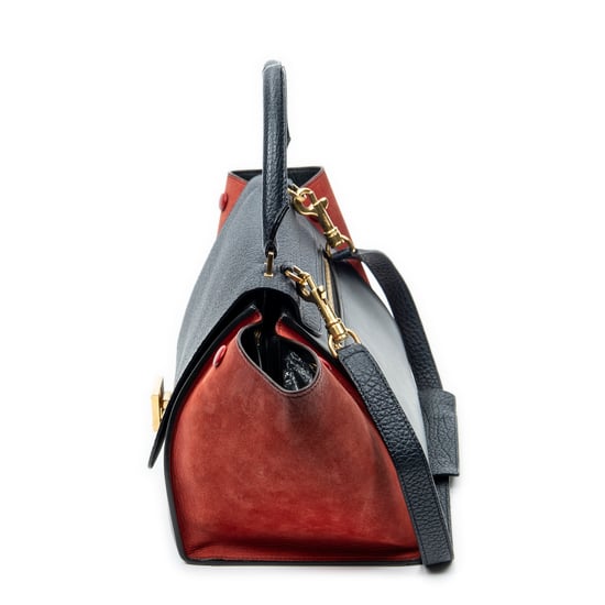 Small Tricolor Trapeze Shoulder Bag - Image 3