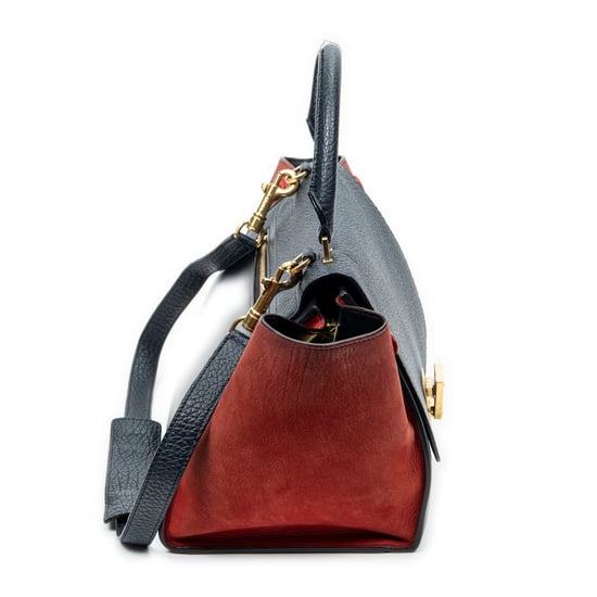 Small Tricolor Trapeze Shoulder Bag - Image 4