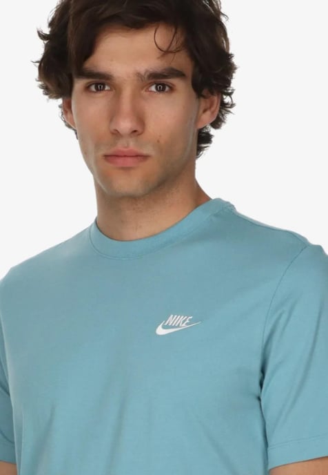 Nike Sportswear Club Mens T Shirt in Sky - Image 4