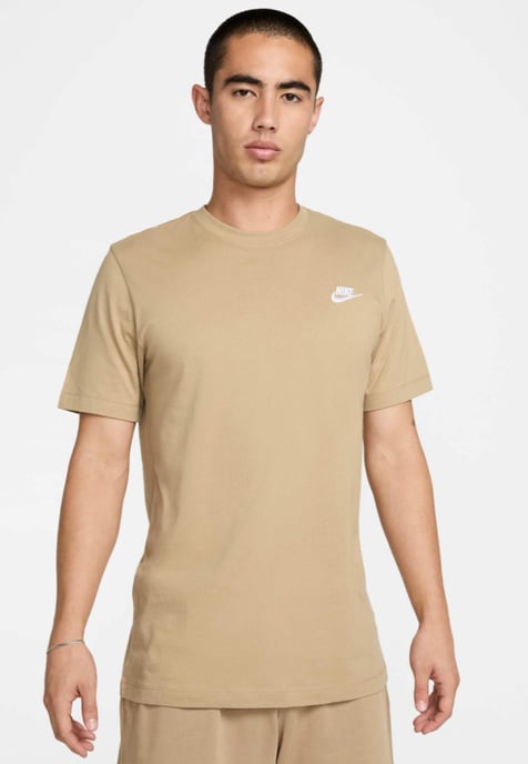 Nike Sportswear Club Mens T Shirt in Sand - Image 1