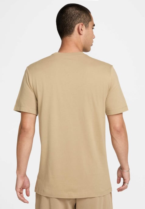 Nike Sportswear Club Mens T Shirt in Sand - Image 2
