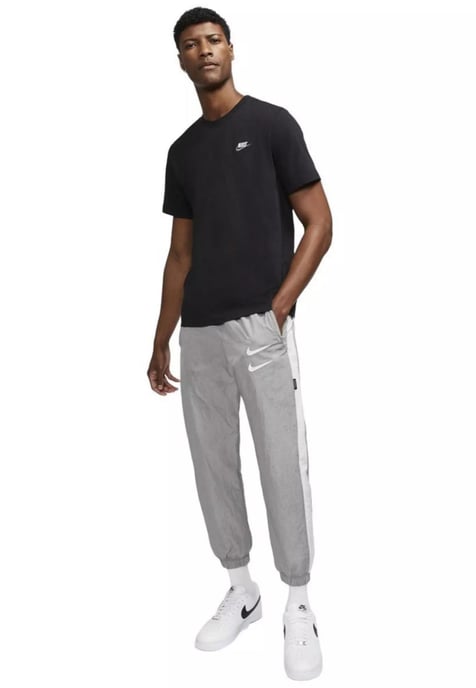 Nike Sportswear Club Mens T Shirt in Black / White / Gold Logo - Image 4