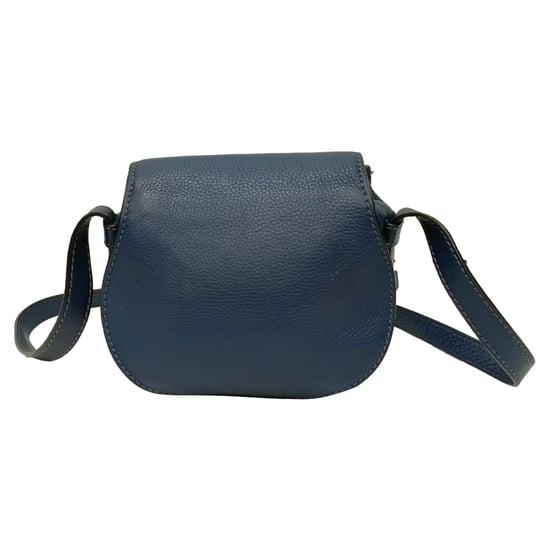 Chloé Marcie kleine crossbodytas in blauw leer - Image 2