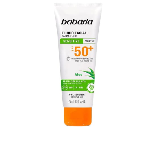Aloe Vera Ansiktsvätska För Känslig Hy Spf 50+ 75 ml - Image 1