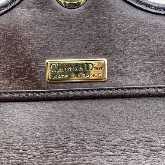 Dior Vintage axelväska i läder CD - Image 6