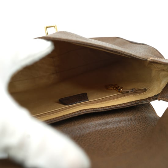 Gucci Vintage Läder Axelremsväska Hobo - Image 6