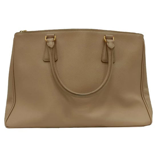 Prada Medium Galleria Double Zip Tote Bag in beige saffiano leer - Image 3