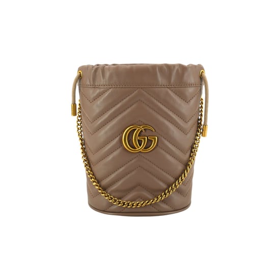 Gucci Läder Axelväska GG Marmont Bucket - Image 1