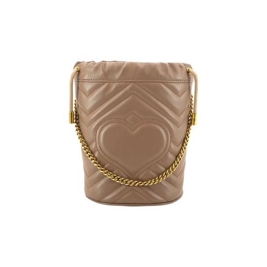 Gucci Läder Axelväska GG Marmont Bucket - Image 3