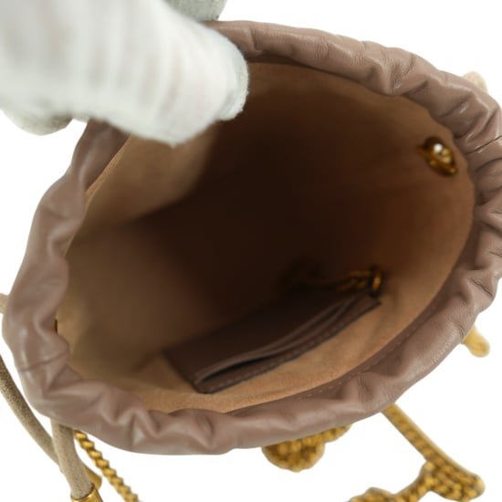 Gucci Läder Axelväska GG Marmont Bucket - Image 4