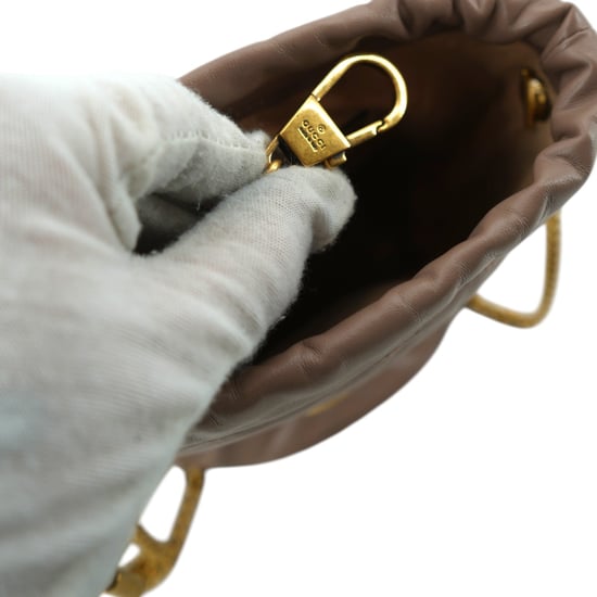 Gucci Läder Axelväska GG Marmont Bucket - Image 5