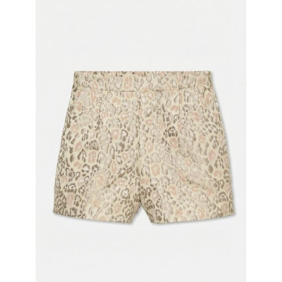 Vero Moda vmbarbara hw jaquard shorts exp 10340949 birch leopard - Image 1