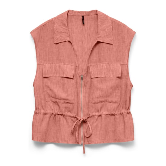 Vero Moda vmcharline sl zip tie top exp 10350440 cotta - Image 1