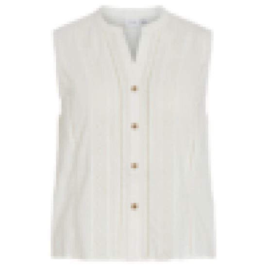 Vila vibecca s/l short lace top/rs 14116043 snow white - Image 1