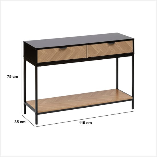 4livingz 4livings bijzettafel chevron 110x35x75cm - Image 6