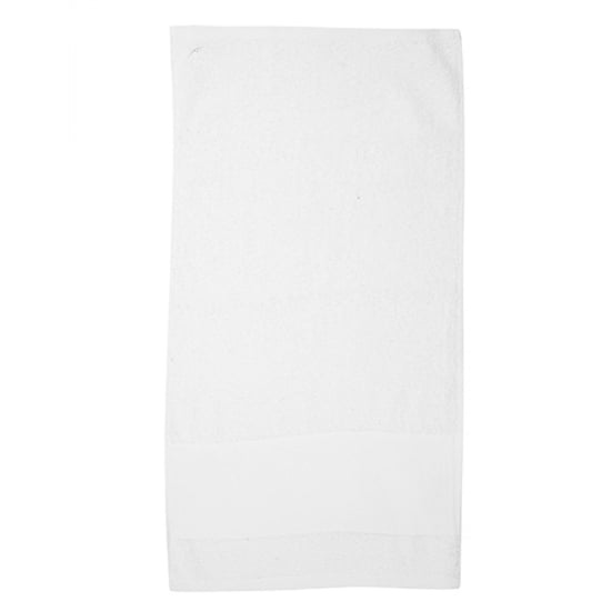 Towel City Bedrukbare Golfhanddoek (Wit) - Image 1