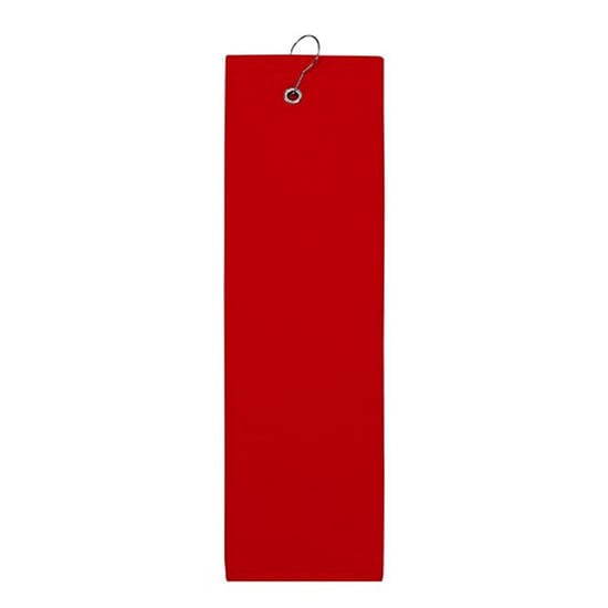 The One Towelling Effen vochtafvoerende golfhanddoek (Rood) - Image 1