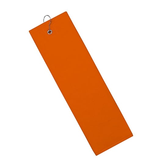 The One Towelling Effen vochtafvoerende golfhanddoek (Oranje) - Image 2