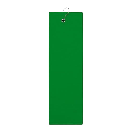 The One Towelling Effen vochtafvoerende golfhanddoek (Groen) - Image 1