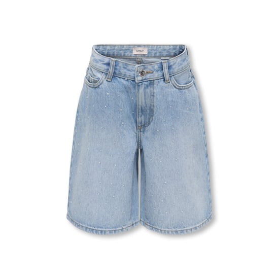Only Kogsonny hw wide rhinst dnm shorts azg licht - Image 1