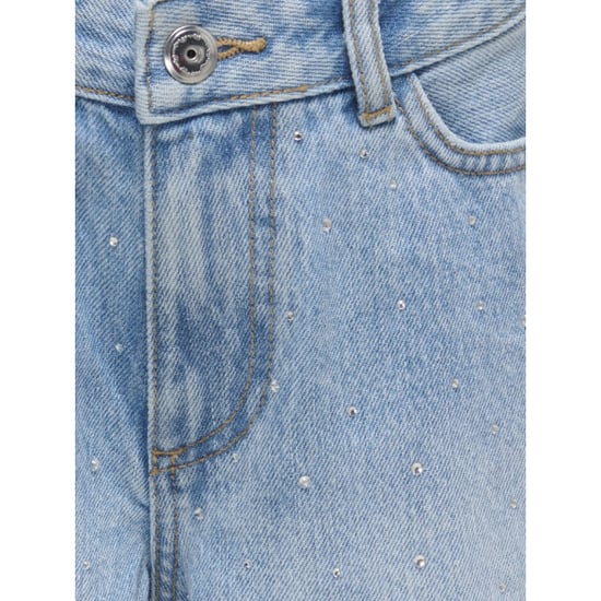Only Kogsonny hw wide rhinst dnm shorts azg licht - Image 3