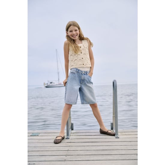 Only Kogsonny hw wide rhinst dnm shorts azg licht - Image 4