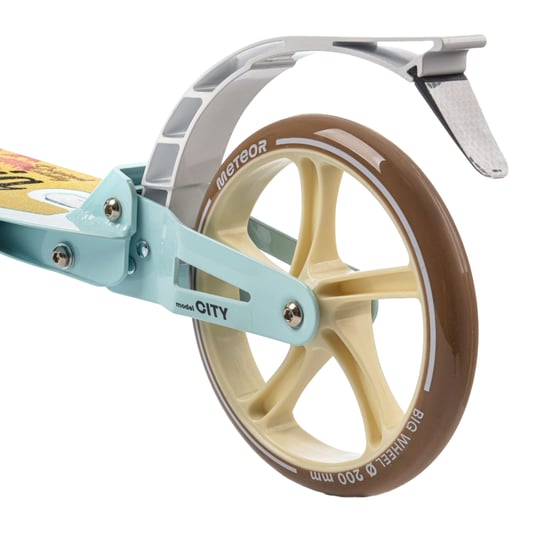 Meteor Freestyle scooter met Californisch logo (Bruin/Blauw) - Image 3
