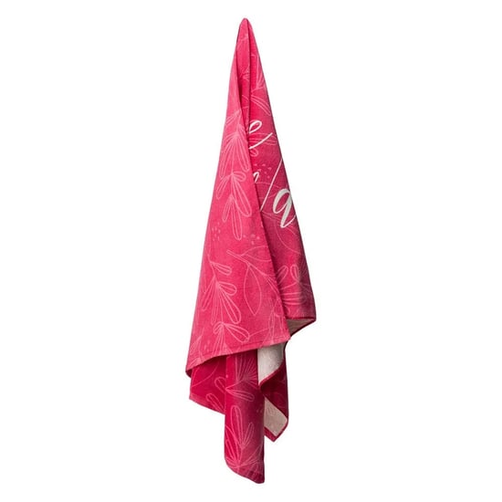 Aquawave Rannas Strandlaken Katoen met Bladprint (Roze) - Image 2