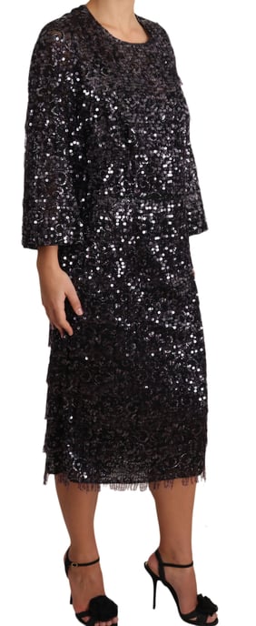 Sequin Midi Dress Relaxed Fit - Image 4