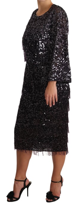 Sequin Midi Dress Relaxed Fit - Image 5