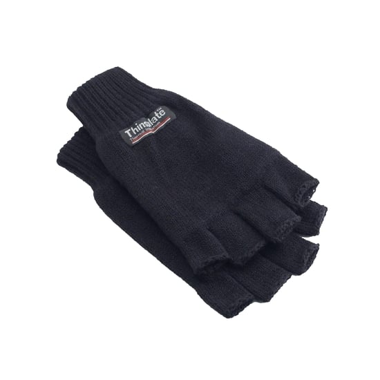 Yoko Unisex 3M Thinsulate Thermal Half Finger Winter/Ski Gloves (Black) - Image 1