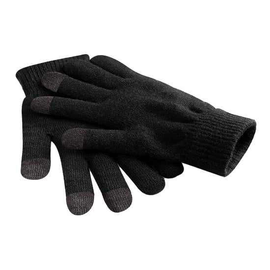 Beechfield Unisex Adult Touch Gloves (Black) - Image 1