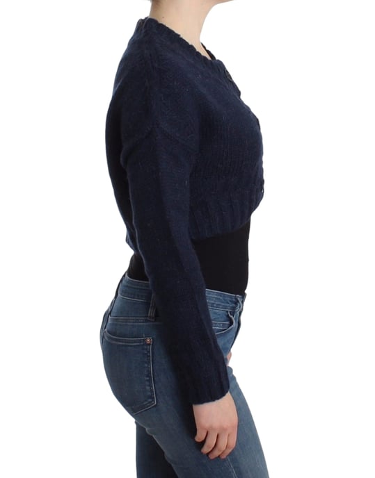 John Galliano Blauw verkorte cardigan - Image 4