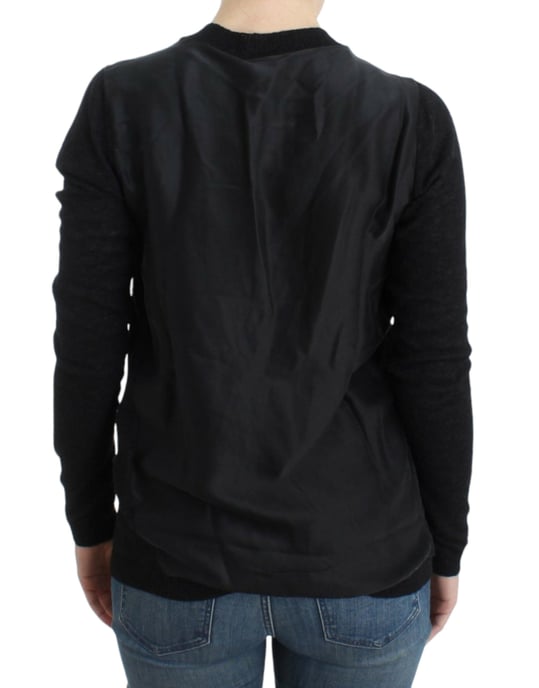 Costume National Gray wool alpaca cardigan - Image 3