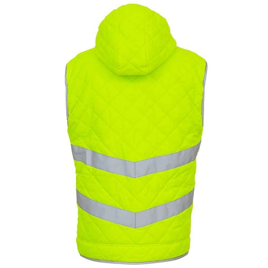 Yoko Heren Kensington Gilet met capuchon (Fluorescerend Geel) - Image 3